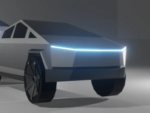 tesla cybertruck and tuning tesla cybertruck 3D Model