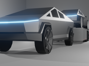 tesla cybertruck and tuning tesla cybertruck Modèle 3D