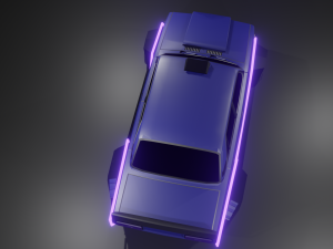 Vaz 2107 tuning cyberpunk 3Dモデル
