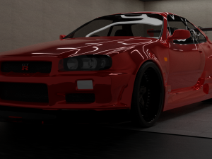 Nissan skyline r34 GTR 3D मॉडल