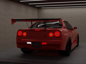Nissan skyline r34 GTR 3D Модель