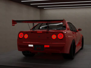 Nissan skyline r34 GTR 3D Model