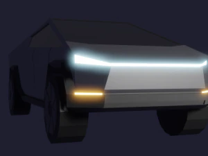 Tesla Cybertruck lowpoly 3D Model