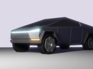 Tesla Cybertruck lowpoly 3D Model