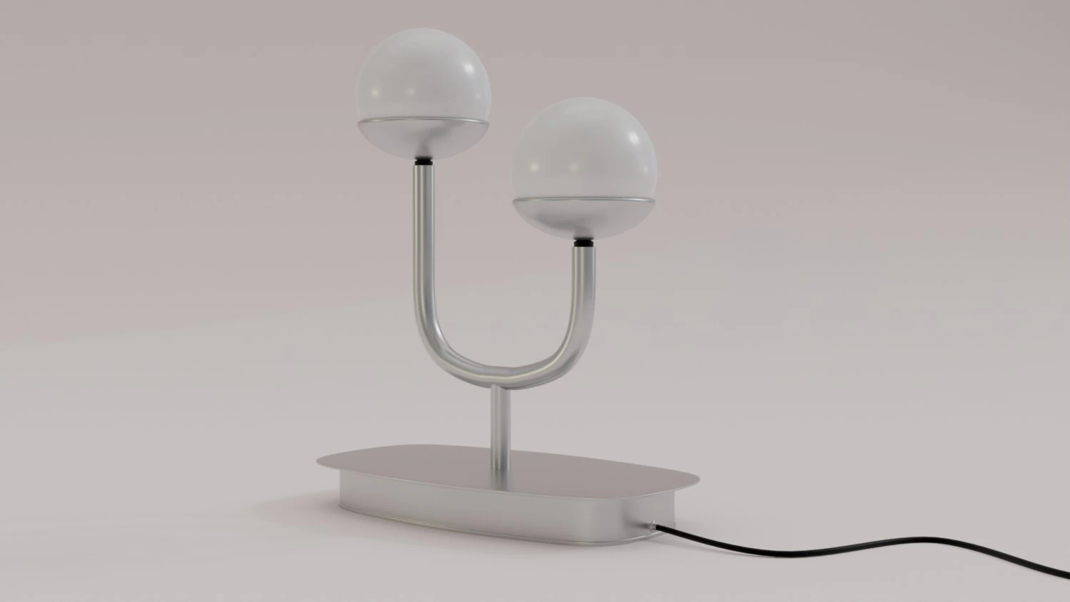 Double lamp 3D Model .c4d .max .obj .3ds .fbx .stl .blend