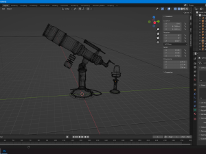 Telescope cool model Modelo 3D