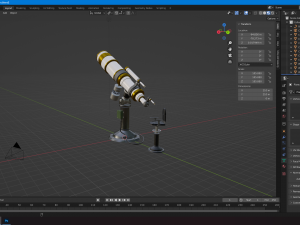 Telescope cool model Modelo 3D
