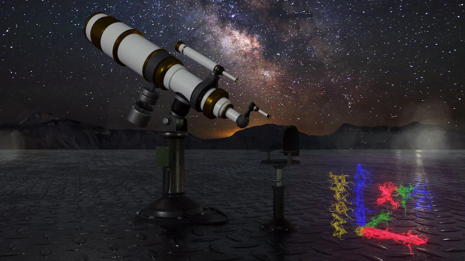 Telescope cool model 3D Model .c4d .max .obj .3ds .fbx .stl .blend 