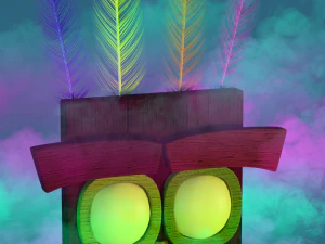 Maske Kazası Bandicoot 3D Model