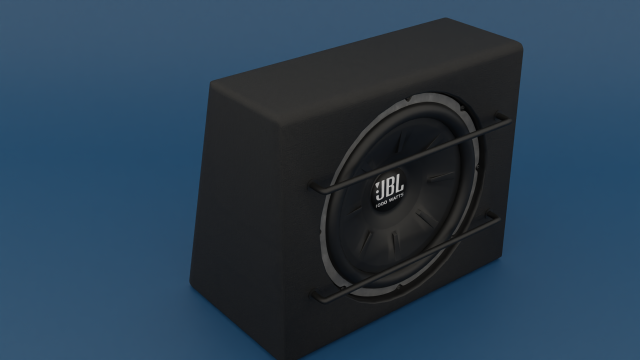 Subufer auto Model 3D .c4d .max .obj .3ds .fbx .stl .blend 