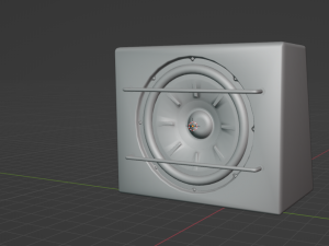 Subufer auto Model 3D