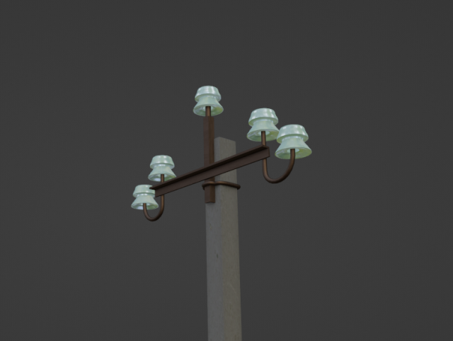 Electric pole Modelo 3D .c4d .max .obj .3ds .fbx .stl .blend 