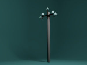 Electric pole Modelo 3D