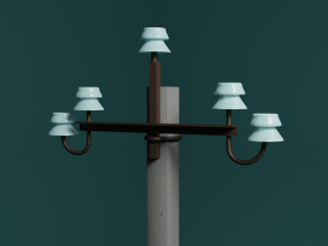 Electric pole Modelo 3D