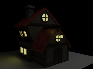 Lowpoly hause 3Dモデル