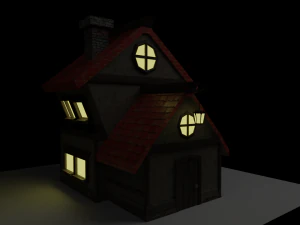 Casa de baja poli Modelo 3D
