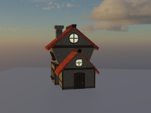 Lowpoly hause 3D 모델