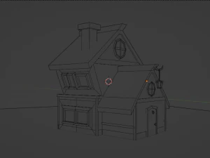 Casa Low Poly Modello 3D