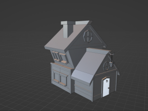 Lowpoly hause 3D 모델