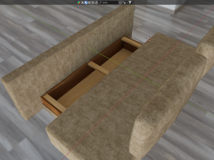 Sofa bed Parma 80327288 3D Model