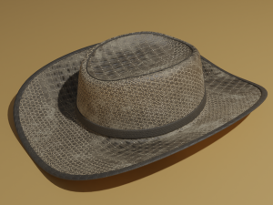 Leather hat 3D Model