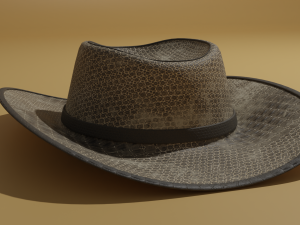 Leather hat 3D Model