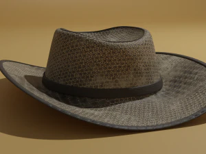 Leather hat 3D Model