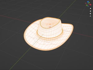 Leather hat 3D Model