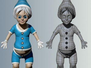 gnome kid 3D 模型