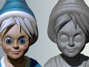 gnome kid 3D 模型
