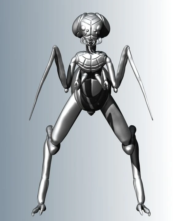 insect monster 3d printing model 3D Print Model .c4d .max .obj .3ds .fbx .stl .blend 