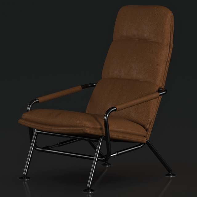 Armchair prostoria kantrapunk 3D-Modell .c4d .max .obj .3ds .fbx .stl .blend