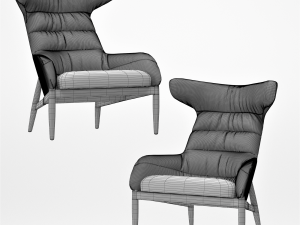 Armchair soft chair Modèle 3D