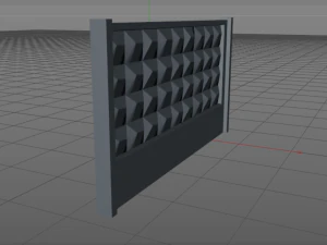 ソ連のコンクリート壁 3Dモデル