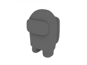 personaje amongus Modello 3D