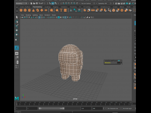 personaje amongus Modello 3D