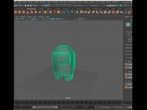 personaje amongus Modello 3D