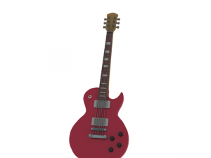 Guitarra electrica Modello 3D
