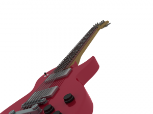 Guitarra electrica Modello 3D