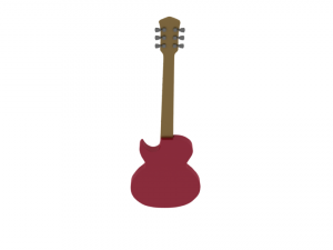 Guitarra electrica Modello 3D