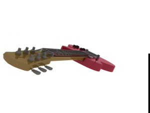 Guitarra electrica Modello 3D
