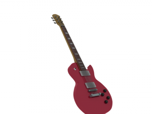 Guitarra electrica Modello 3D