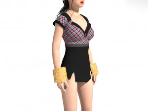 Female character 3D Model
