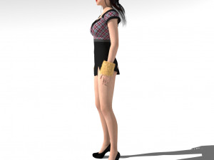 Female character 3D Модель