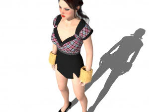 Female character 3D Model