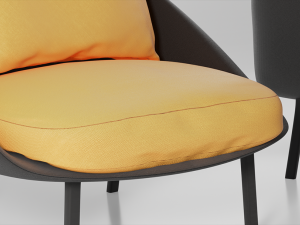 Offecct Netframe Armchair Fabric 4K Baked Textured 3D मॉडल