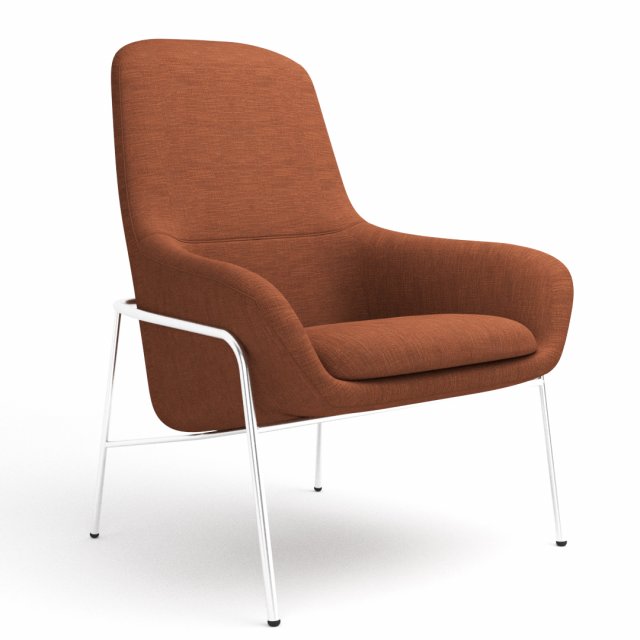 BluDot Acre Modern Lounge Chair Fabric-Metal 4K baked textures 3Dモデル .c4d .max .obj .3ds .fbx .stl .blend 
