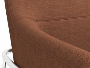 BluDot Acre Modern Lounge Chair Fabric-Metal 4K baked textures 3Dモデル