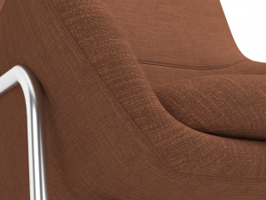 BluDot Acre Modern Lounge Chair Fabric-Metal 4K baked textures 3Dモデル