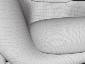 BluDot Acre Modern Lounge Chair Fabric-Metal 4K baked textures 3Dモデル